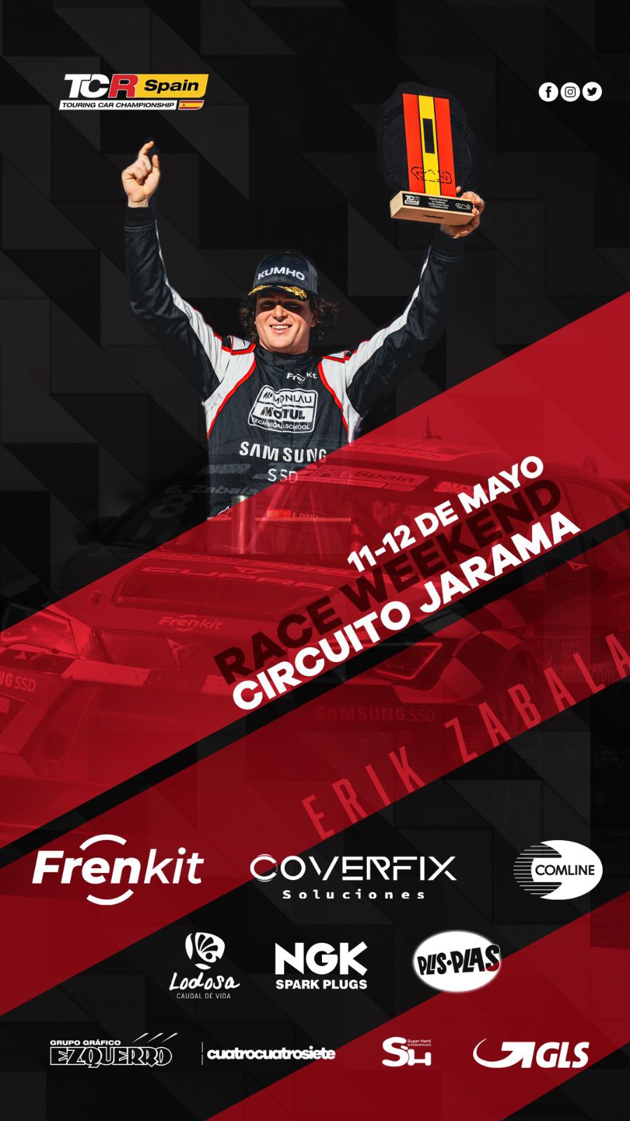 Nueva aventura para Erik Zabala (Circuito Jarama, 11-12 mayo)